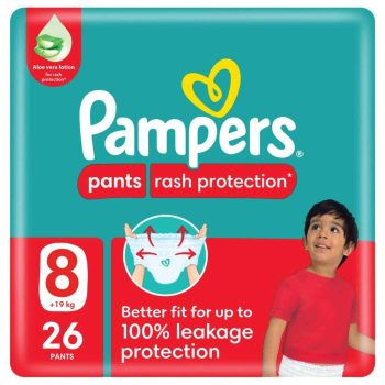 Pampers Pants Size (8) Jumbo Pack 26 Pants New