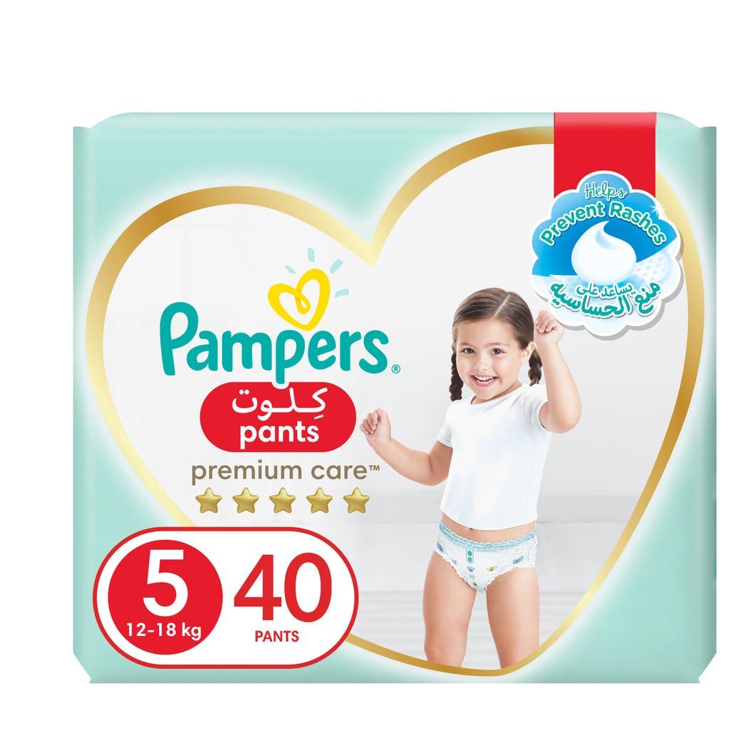 Pampers Premium Care Pants Diapers, Size 5, 11-16 kg, Super Saver Pack, 40 Diapers Pampers Premium Care Pants Diapers, Size 5, 11-16 kg, Super Saver Pack, 40 Diapers