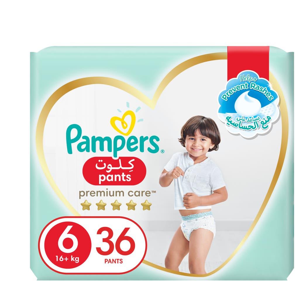 Pampers Premium Care Pants Diapers, Size 6, 13+ kg, Super Saver Pack, 36 Diapers Pampers Premium Care Pants Diapers, Size 6, 13+ kg, Super Saver Pack, 36 Diapers