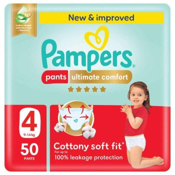 Pampers Premium Care Pants Size 4 Mega Pack 50 Pants New