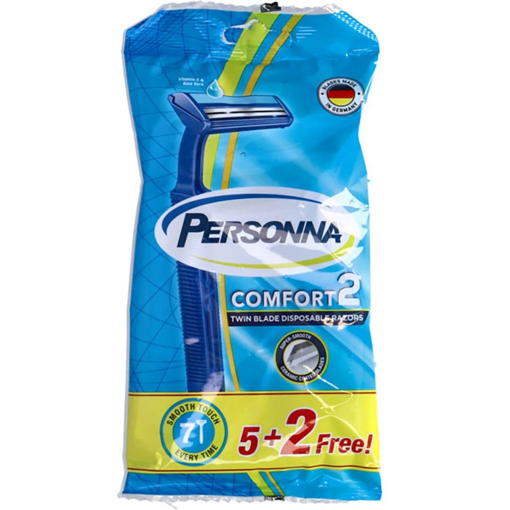 Personna Comfort2 Twin Blade Disposable Razors 5+2 Free Personna Comfort2 Twin Blade Disposable Razors 5+2 Free