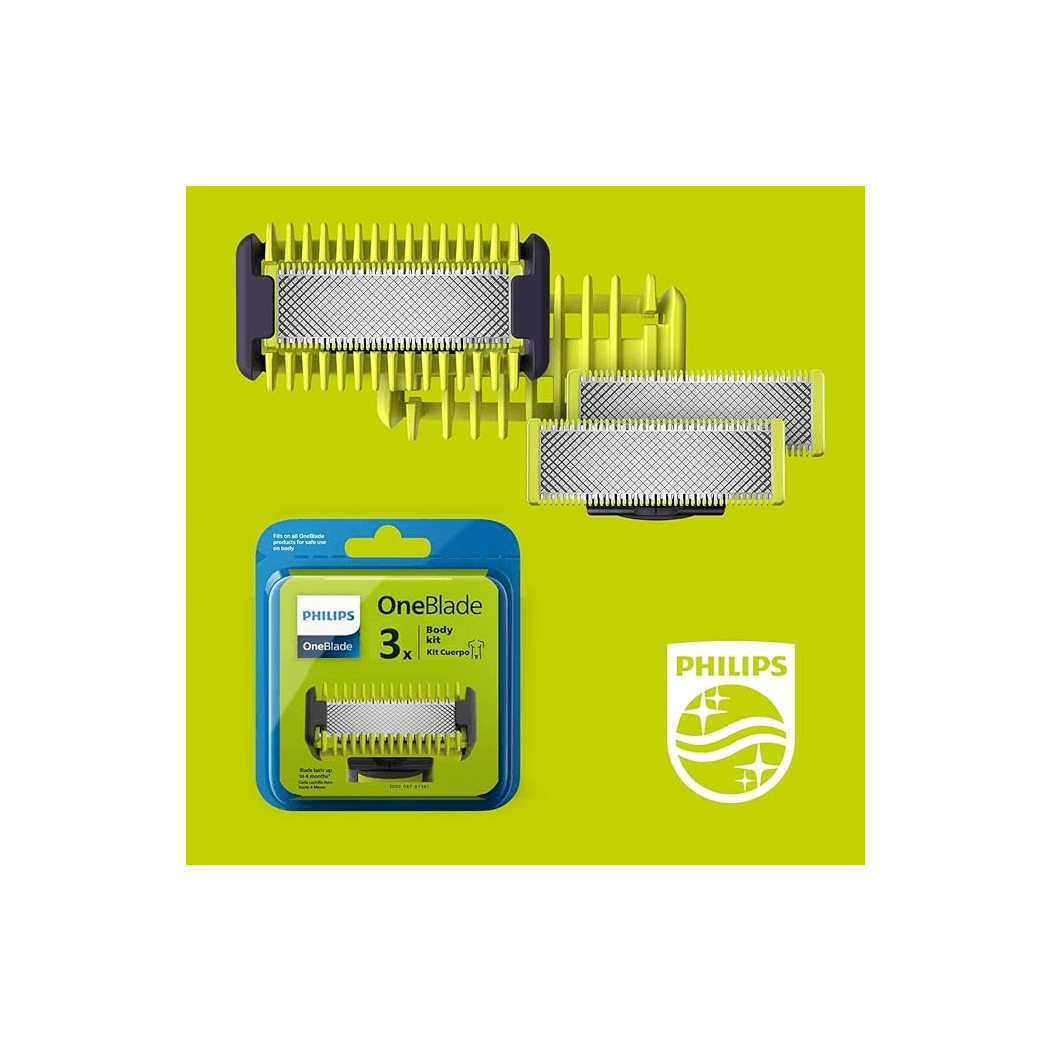 Philips QP630-51 OneBlade Face & Body Grooming Kit (3 Blades) Philips QP630/51 OneBlade Face & Body Grooming Kit (3 Blades)