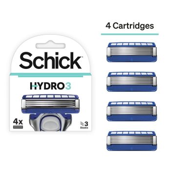 Schick Hydro 3 Blades Refill 4 Pcs