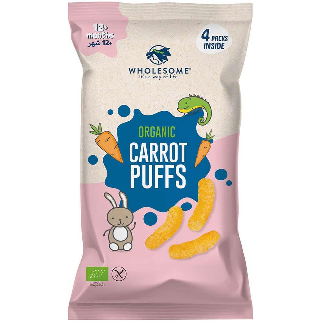 Wholesome Organic Carrot Puffs 4x15g Wholesome Organic Carrot Puffs 4x15g