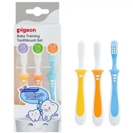 Pigeon Baby Training Toothbrush Set (Lessons 1-2-3)
