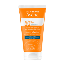 Avene Fluid Sunscreen SPF 50 Sensitive Skin Fragrance Free 50 ml