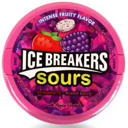 Ice Breakers Strawberry & Mixed Berry Sours 42 gm