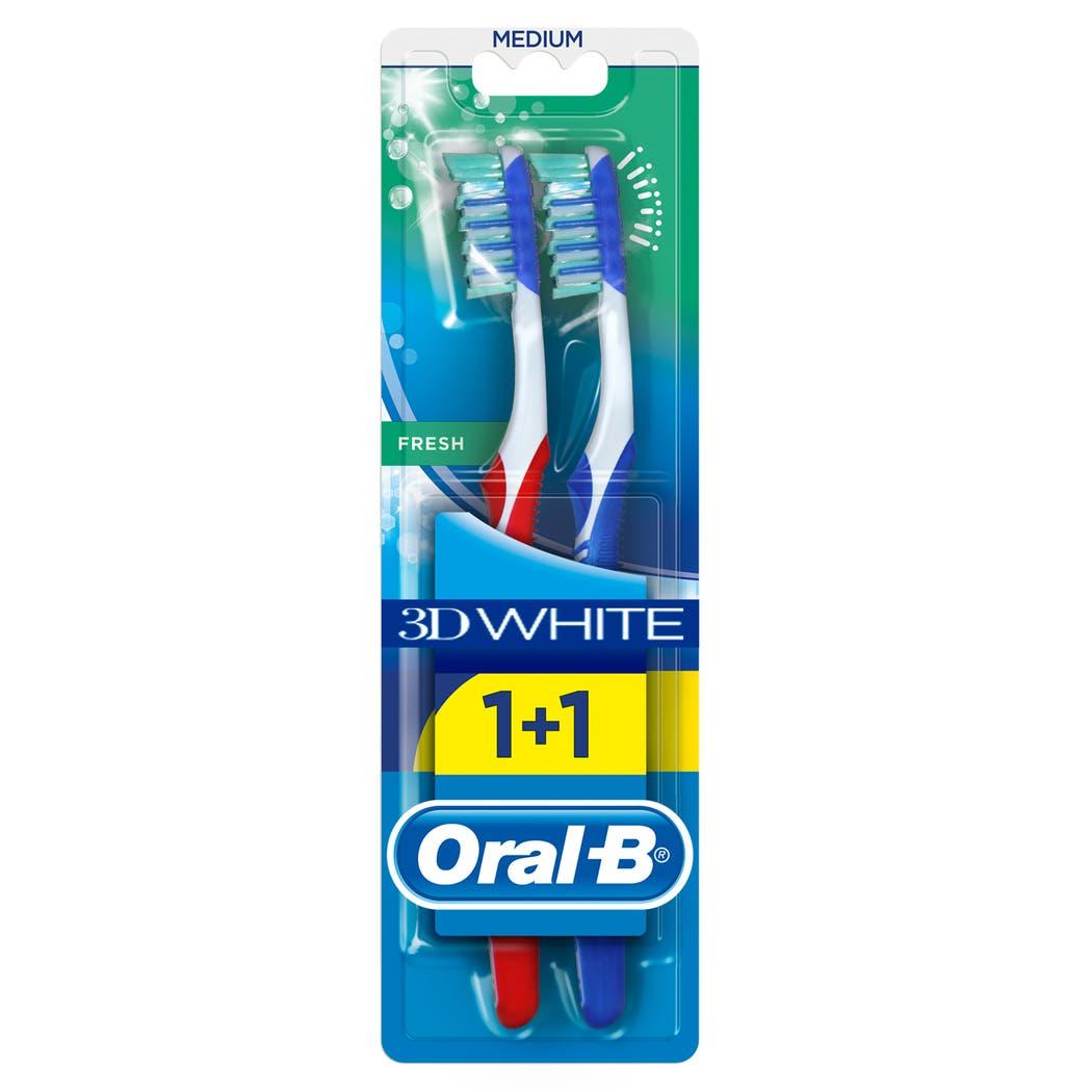 image (13) Oral-B Toothbrush 3D Fresh 40 Medium (1+1 Free)