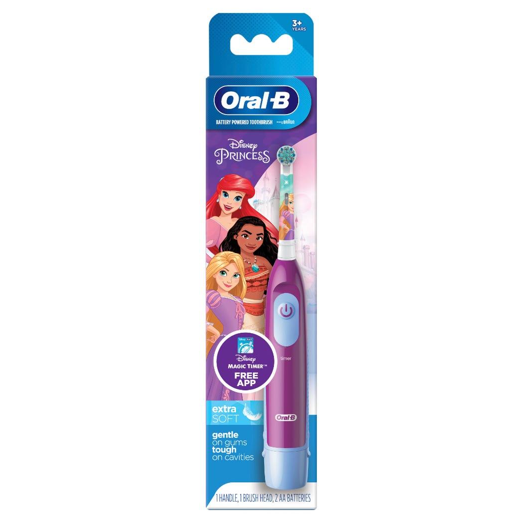 image (5) Oral-B Kids Battery Toothbrush, Disney Princess, Extra Soft Bristles, 3+ Years, 1 Count