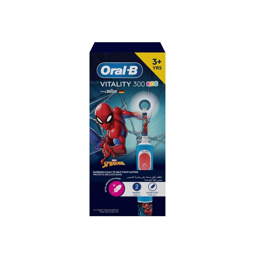 image (9) Oral-B Kids Rechargeable Electric Toothbrush, Marvel Spiderman, 3+ Years, 1 Count