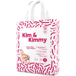 Kim & Kimmy Diapers Size 2 Mega Pack 72 Diapers