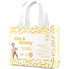 Kim & Kimmy Diapers Size 6 Mega Pack 38 Diapers