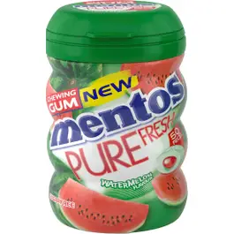Mentos Gum Pure Fresh Bottle Watermelon 50 Pcs