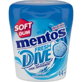 Mentos Gum Fresh Dive Bottle Peppermint 44 pcs