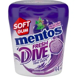 Mentos Fresh Dive Gum Grape Flavor 44 pcs