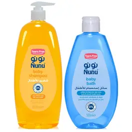 Nunu Promo Pack Shampoo 800ml + Bath 500ml
