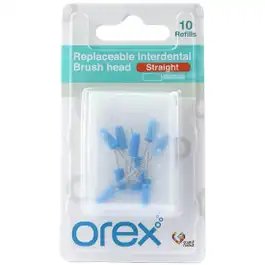 Orex Interdental Brush Head Straight 10 Refills