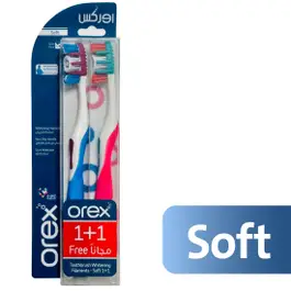 Orex Toothbrush Whitening Filaments Soft 1+1 Blue+Red