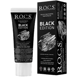 Rocs Black Whitening Charcoal Toothpaste 74 Gm