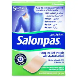 Salonpas Pain Relieving 5 Patchs - 7*10 Cm