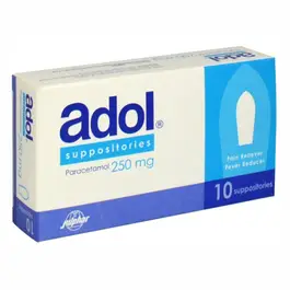 Adol Paracetamol 250 mg – 10 Suppositories